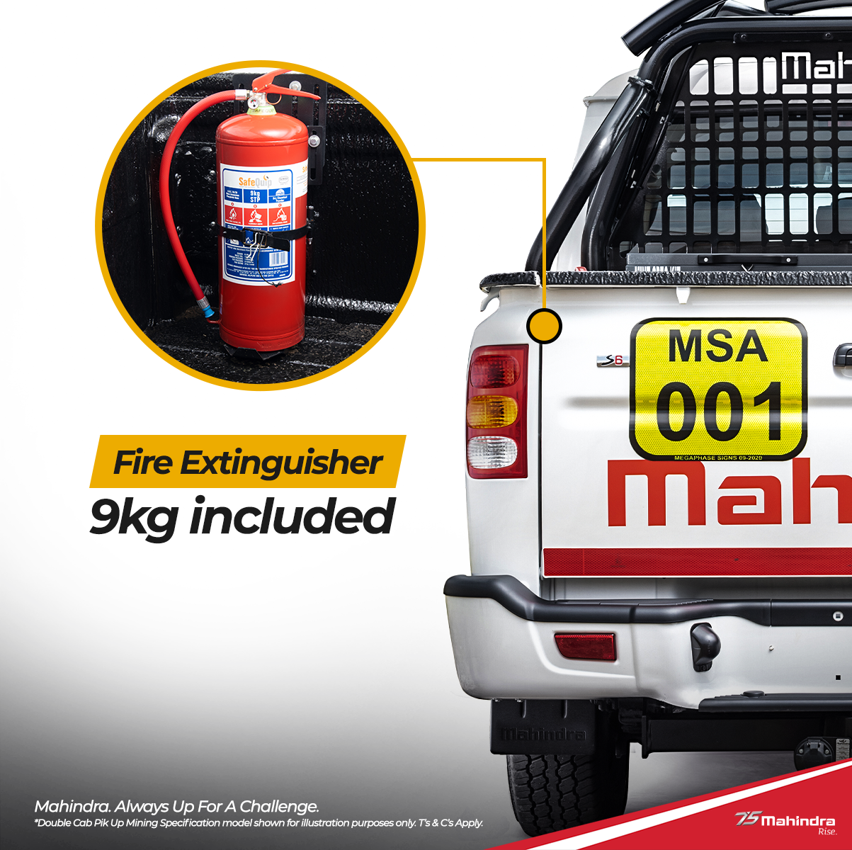 Mahindra S6 Mining Spec Fire Extinquisher