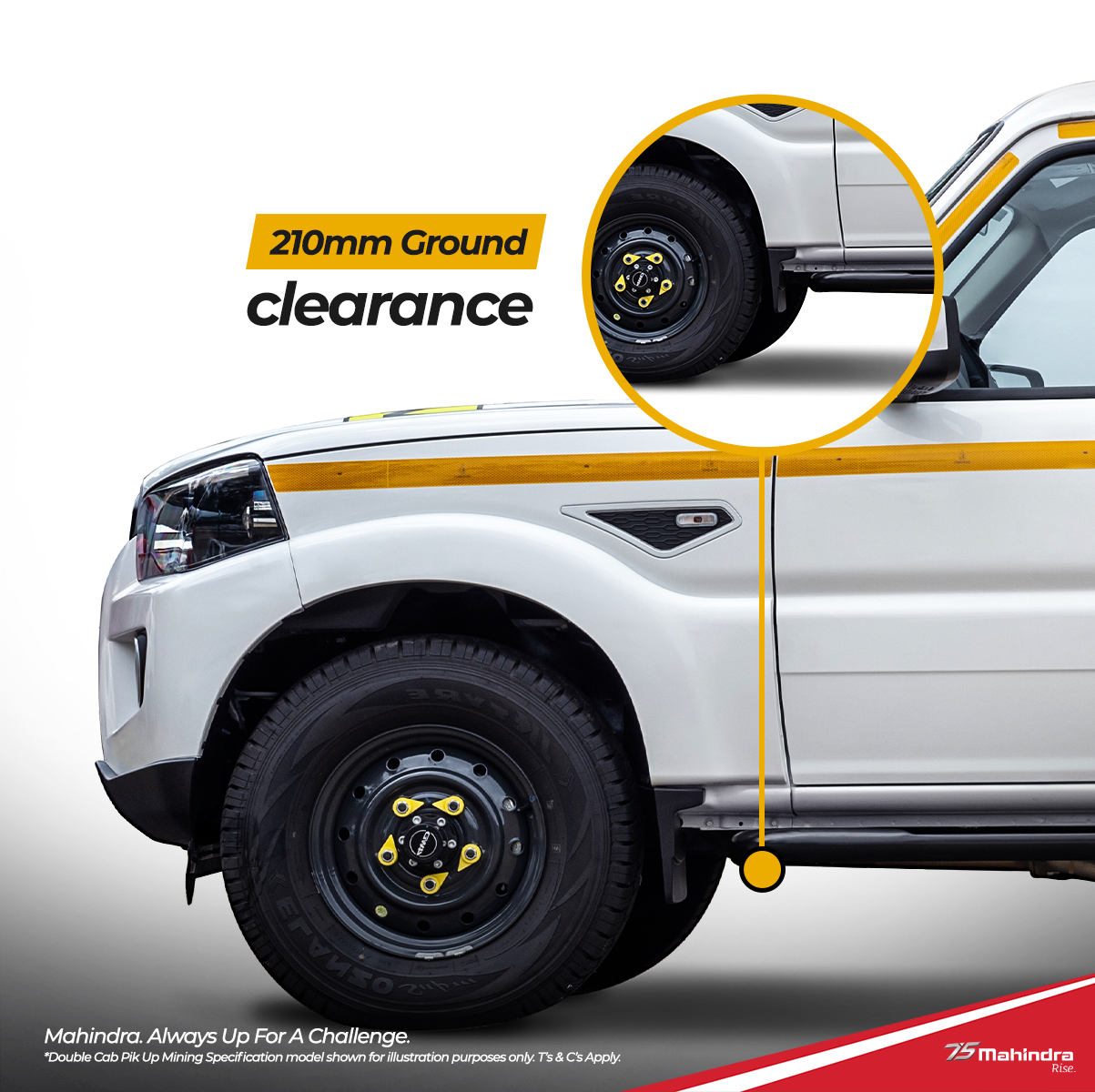 Mahindra S6 Mining Spec 210mm Ground Clearance